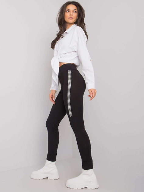 Czarne legginsy z bawełny Eve RUE PARIS