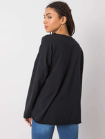 Czarna bluzka z długim rękawem Miriana