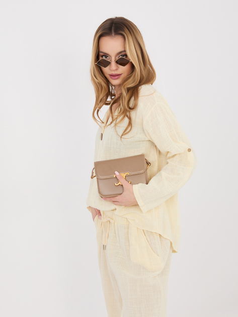 Jasnożółta letnia bluzka od kompletu