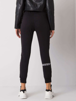 Czarne spodnie dresowe z bawełny Winsley