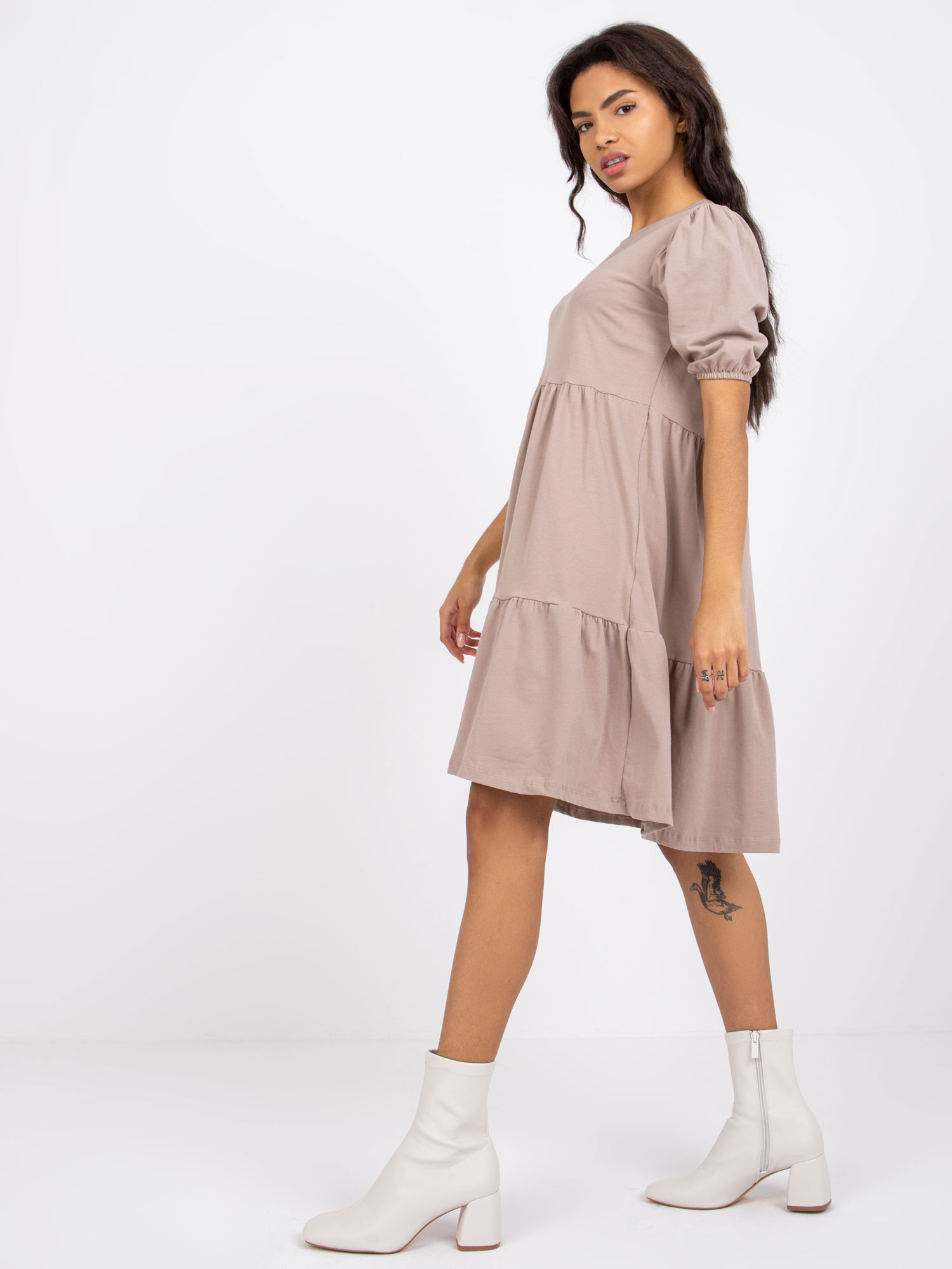 Dark beige dress Perla RUE PARIS