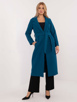 Hurt Morski długi płaszcz z paskiem OCH BELLA
