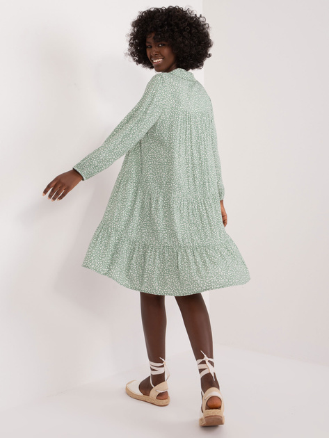 Hurt Khaki sukienka z printem i kołnierzem SUBLEVEL