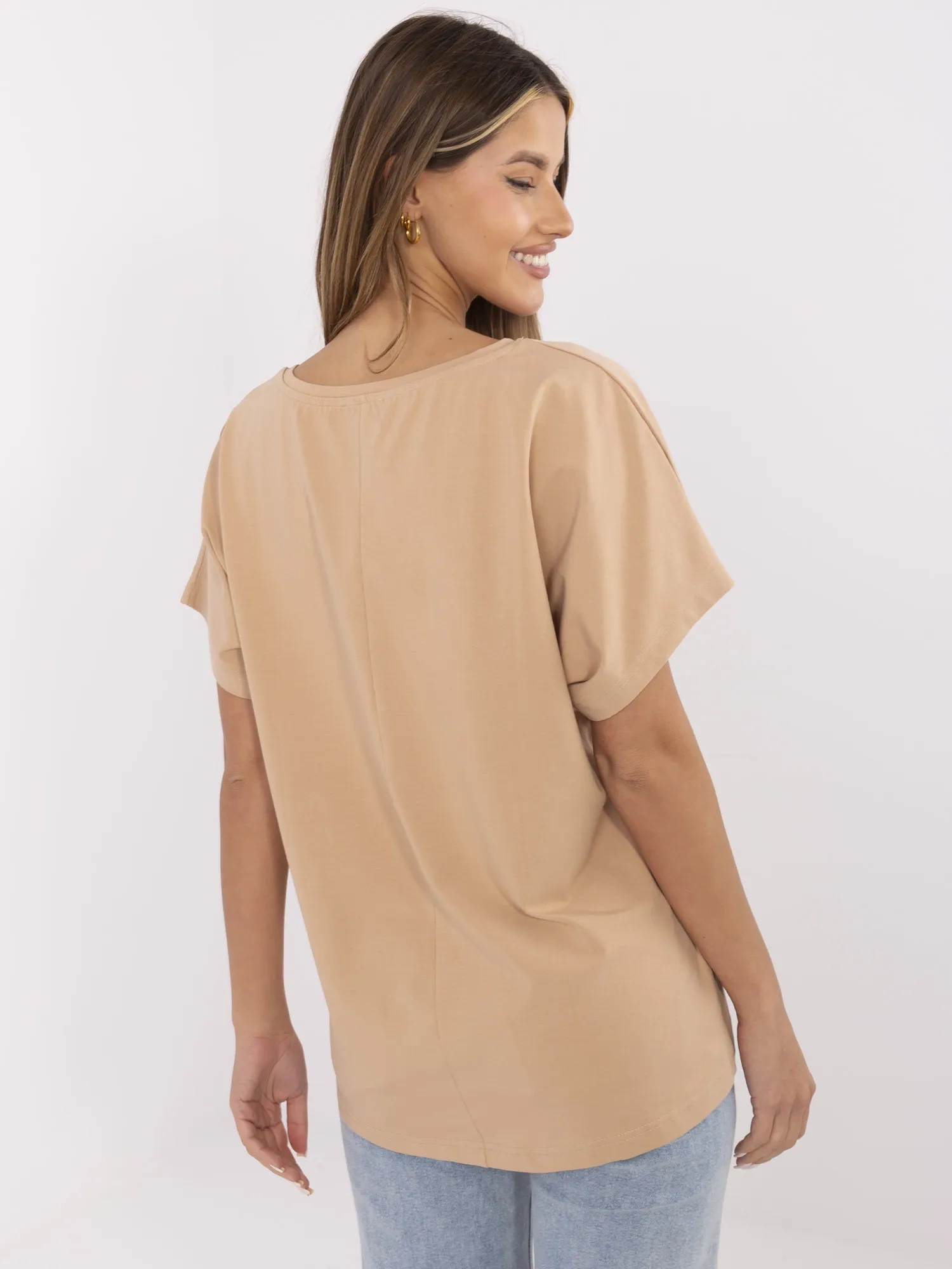 T-shirt camelowy