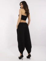 Czarne dresowe spodnie z kieszeniami 