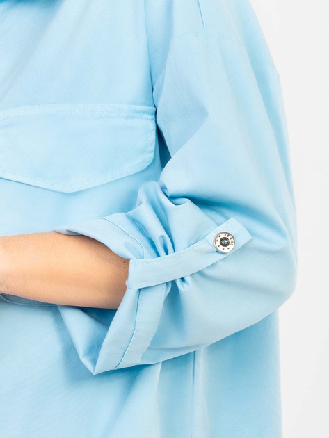 Jasnoniebieska sukienka o kroju oversize RUE PARIS