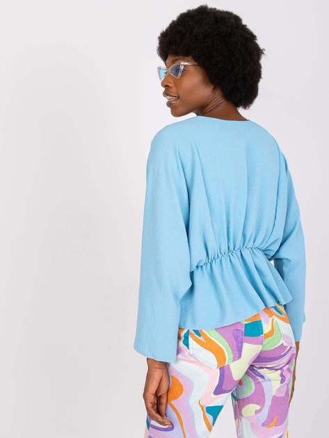 Jasnoniebieska zwiewna bluzka damska Raquela