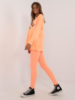 Hurt Fluo pomarańczowy dresowy komplet z legginsami