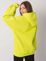 Limonkowa bluza z kapturem Carris RUE PARIS
