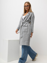 Grau Cardigan mit Bindung Cordie RUE PARIS.