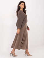 Fango spódnica o prążkowanej fakturze RUE PARIS