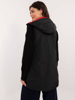 Hurt Czerwona dwustronna kamizelka z troczkami