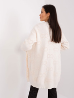 Hurtownia Jasnobeżowy kardigan damski z wiskozą