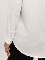 Hurtownia Biała rozpinana koszula z kołnierzykiem