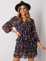 Czarna sukienka na co dzień Elois RUE PARIS