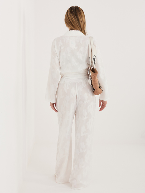 Biały dwuczęściowy komplet na lato RUE PARIS
