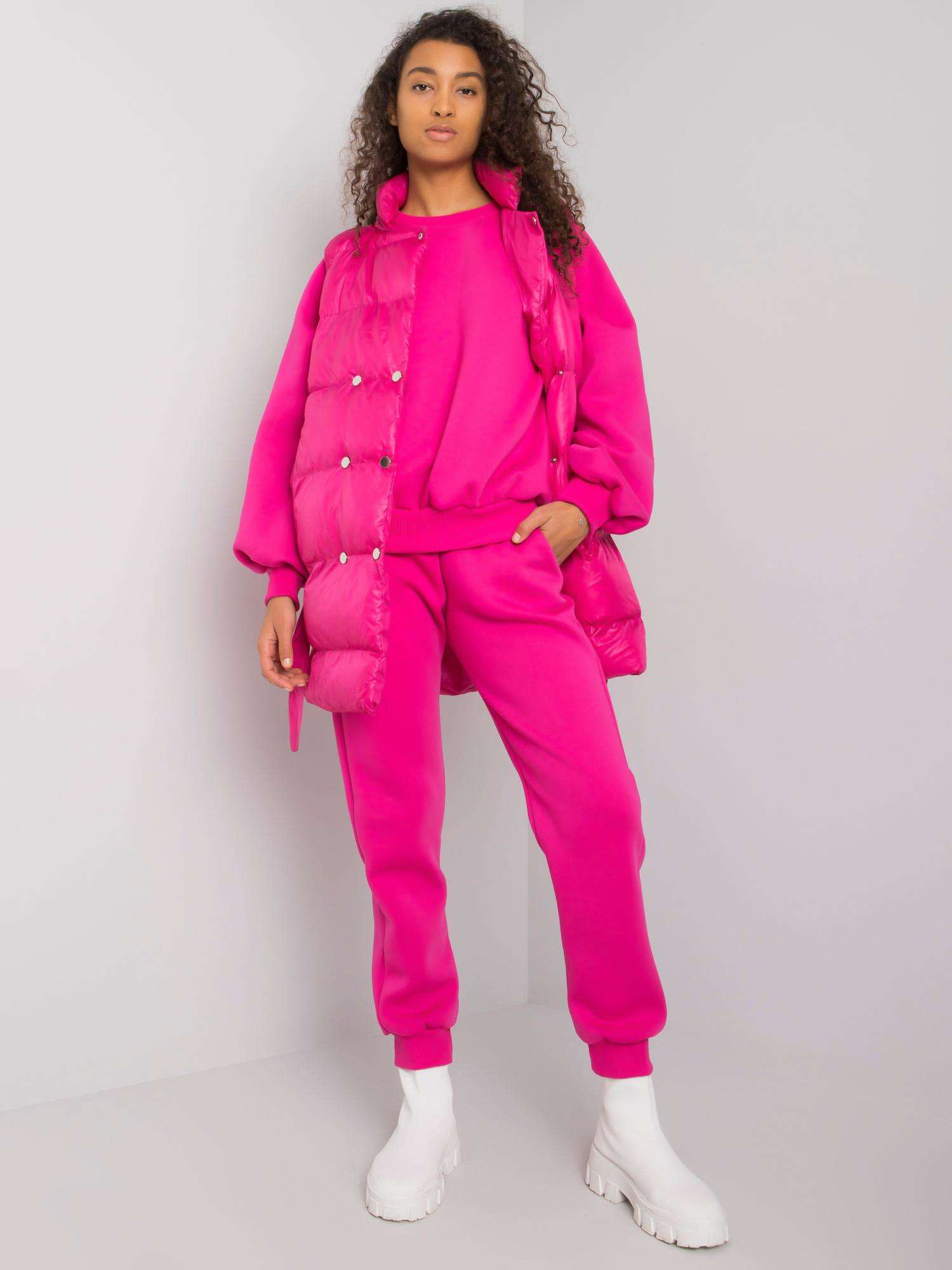 Fuchsia dreiteiliges Set mit Weste Minneola.