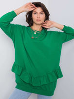 Zielona bluza bez kaptura Sanvi