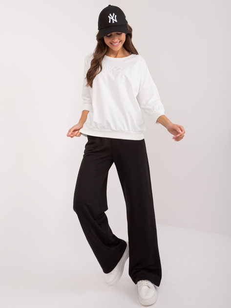 Hurtownia online Ecru bluza oversize z napisem