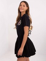 Hurt Grafitowy damski t-shirt z napisami SUBLEVEL