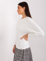 Hurt BASIC FEEL GOOD Ecru batwing blouse.