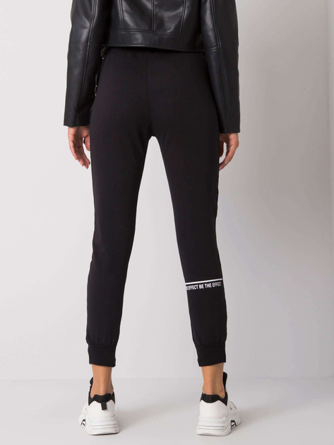 Czarne spodnie dresowe z bawełny Winsley