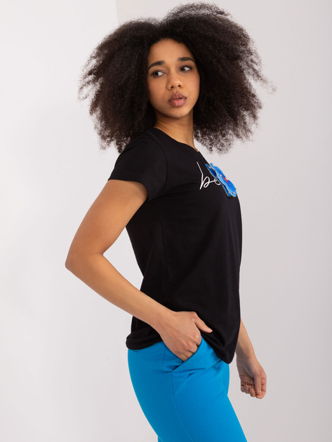 Hurt Czarny t-shirt z aplikacją 3D BASIC FEEL GOOD