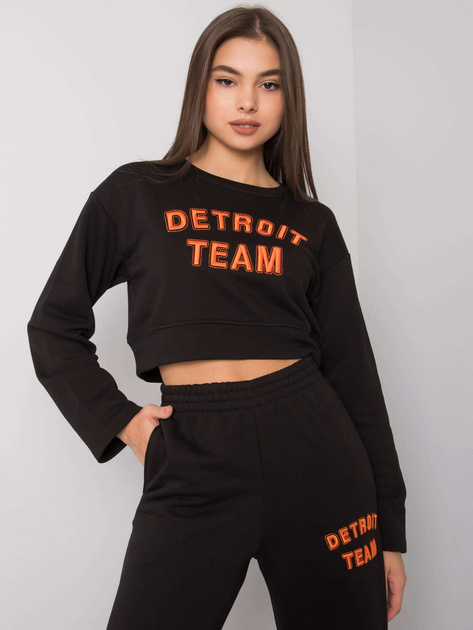 Czarny komplet bawełniany Honorine