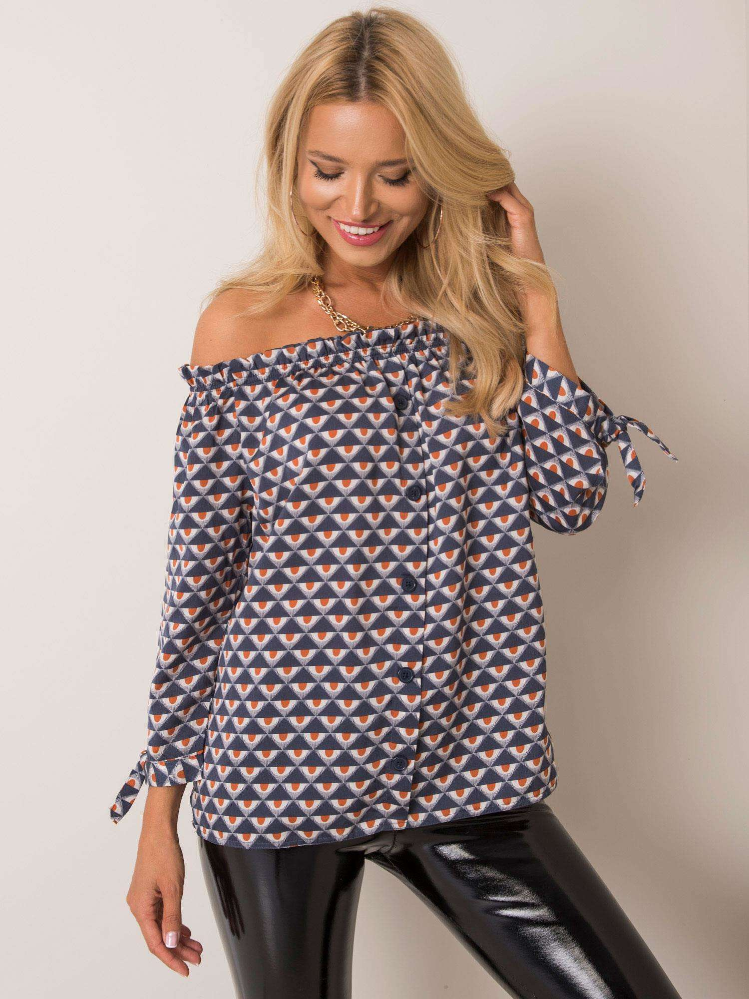 Dunkelblaue Bluse Madison SUBLEVEL.