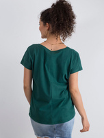 Ciemnozielony t-shirt Emory
