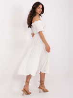 Biała rozkloszowana sukienka hiszpanka