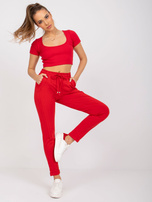 Czerwone spodnie dresowe Approachable