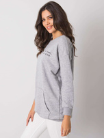 Szara melanżowa bluza kangurka Amalfi RUE PARIS