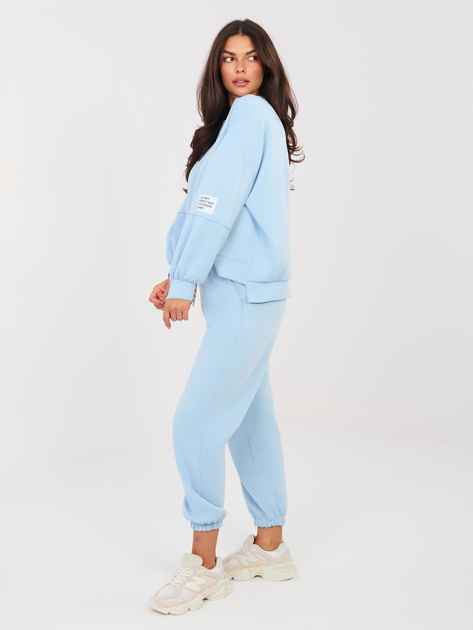 Jasnoniebieskie dresowe spodnie ze ściągaczami