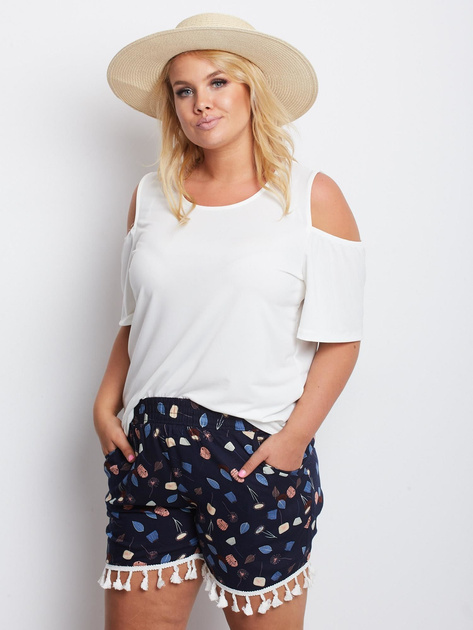 Granatowe szorty PLUS SIZE Ownership