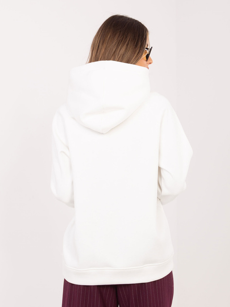 Ecru damska bluza z wypukłym napisem RUE PARIS