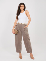 Fango sztruksowe spodnie z kieszeniami RUE PARIS 