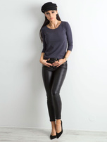 Grafitowa bluzka Mona