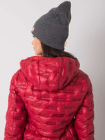 Ciemnoszara damska czapka beanie