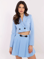 Hurt Jasnoniebieskie rozkloszowane spódnico-spodenki