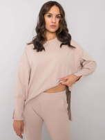 Jasnobeżowy dwuczęściowy komplet damski Shanisse RUE PARIS