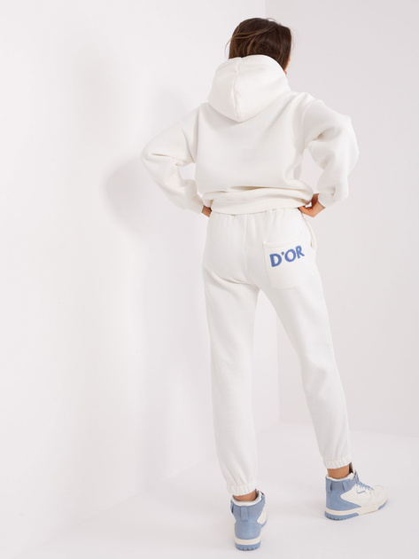 Hurt Ecru komplet dresowy dwuczęściowy z bluzą z napisem