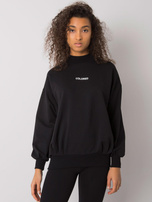 Czarna bluza damska bez kaptura Dylan RUE PARIS