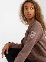 Hurt braune Damen Bomberjacke mit Steppung RUE PARIS.