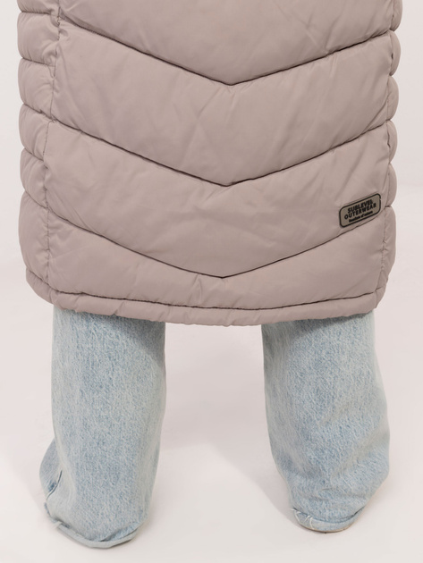 Hurt Ciemnobeżowa puchowa kurtka zimowa SUBLEVEL