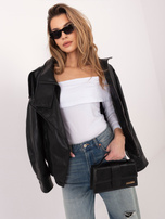 Biała bluzka basic z odkrytymi ramionami RUE PARIS 