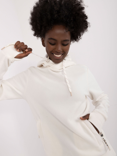 Hurtownia Biała bluza kangurka z kapturem SUBLEVEL