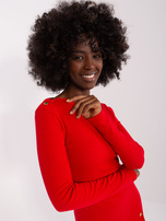 Hurt Czerwona prążkowana sukienka bodycon RUE PARIS