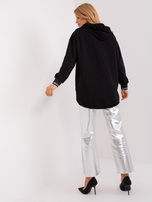 Hurtownia Czarna rozpinana bluza z kapturem