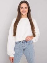 Ecru bluza z pikowaniem Crystal